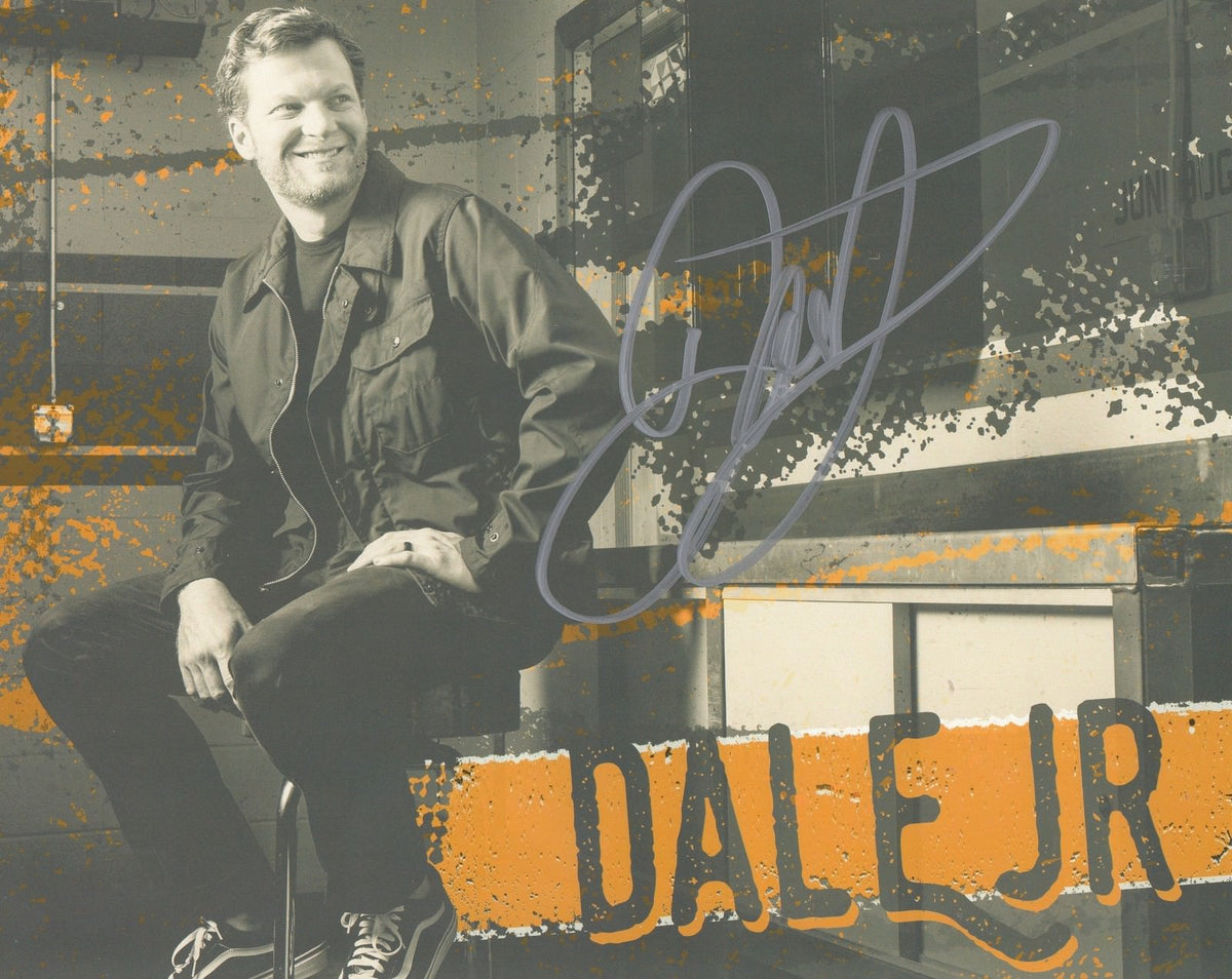 DALE EARNHARDT JR signed (NASCAR RACING) 8X10 promo photo *PROOF* W/COA