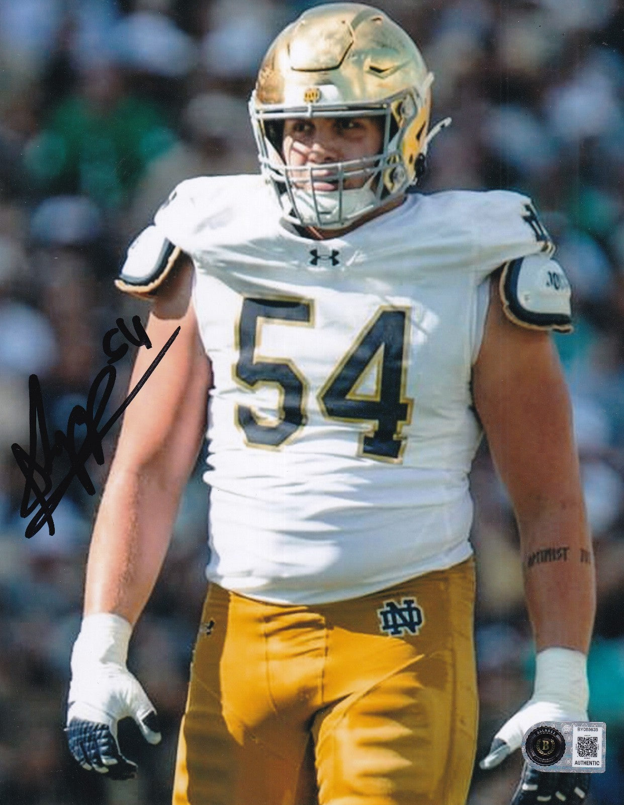 ANTHONIE KNAPP signed (NOTRE DAME FIGHTING IRISH) 8X10 photo BECKETT BY085635