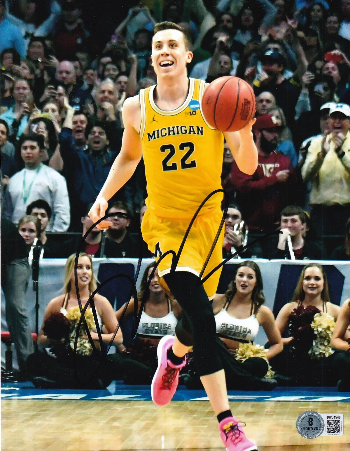 DUNCAN ROBINSON signed (MICHIGAN WOLVERINES) 8X10 photo BECKETT BAS BW54546
