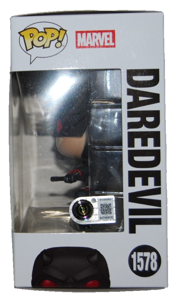 CHARLIE COX signed (DAREDEVIL) Born Again Funko Pop #1578 BECKETT BY085869