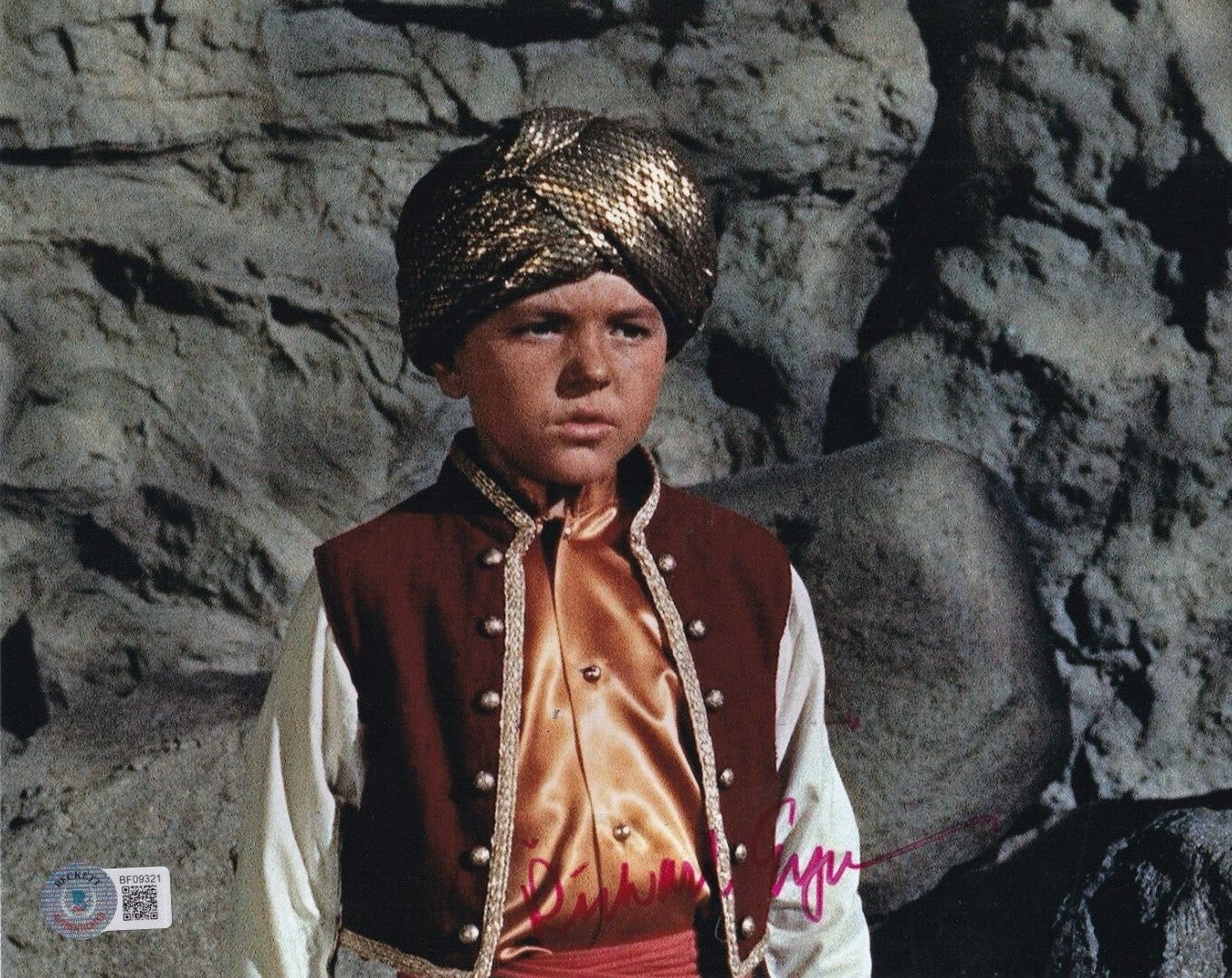 RICHARD EYER signed (THE 7TH VOYAGE OF SINBAD) 8X10 photo BECKETT BAS BF09321