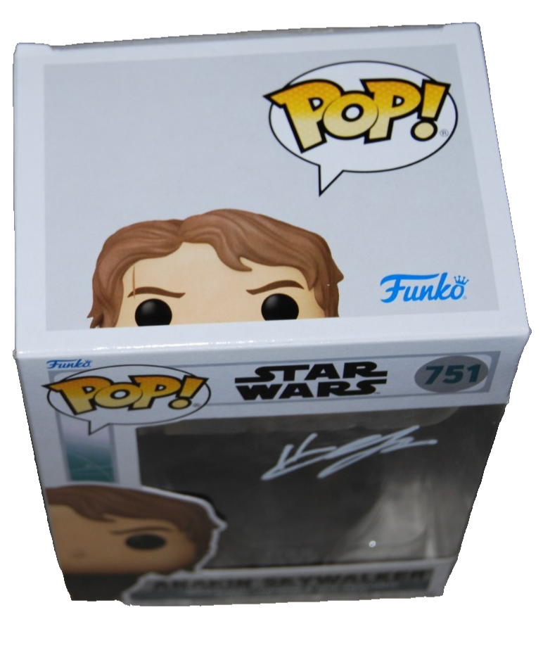 HAYDEN CHRISTENSEN signed (STAR WARS) #571 Anakin Funko Pop BECKETT BU41128
