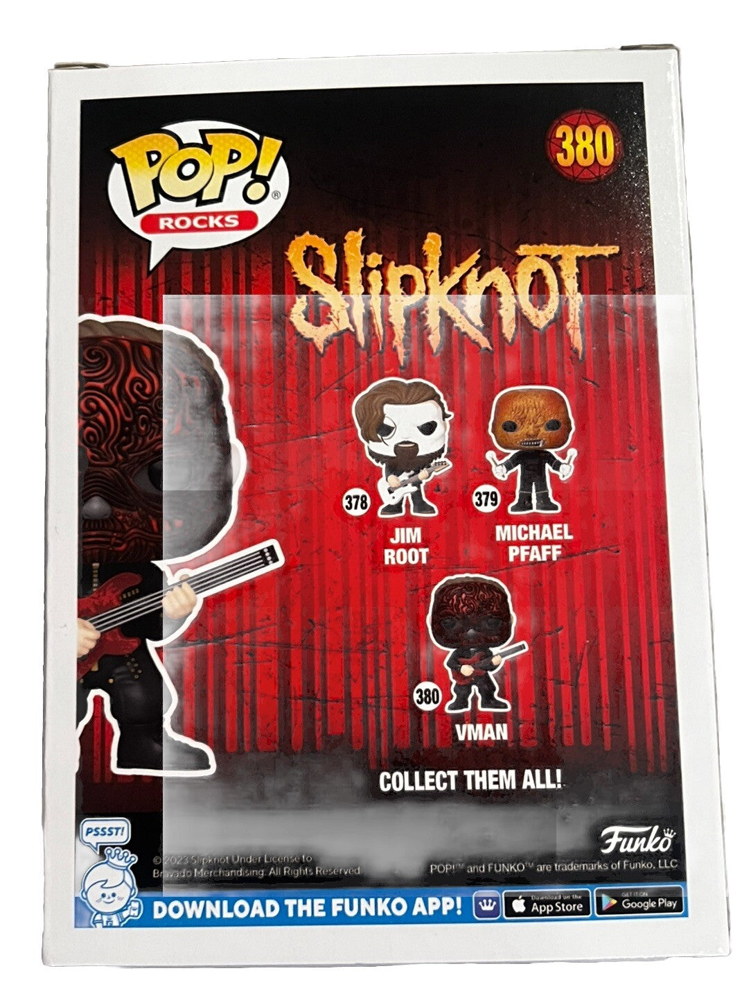 Alessandro Venturella signed (SLIPKNOT) VMAN #380 Funko Pop BECKETT BP59324