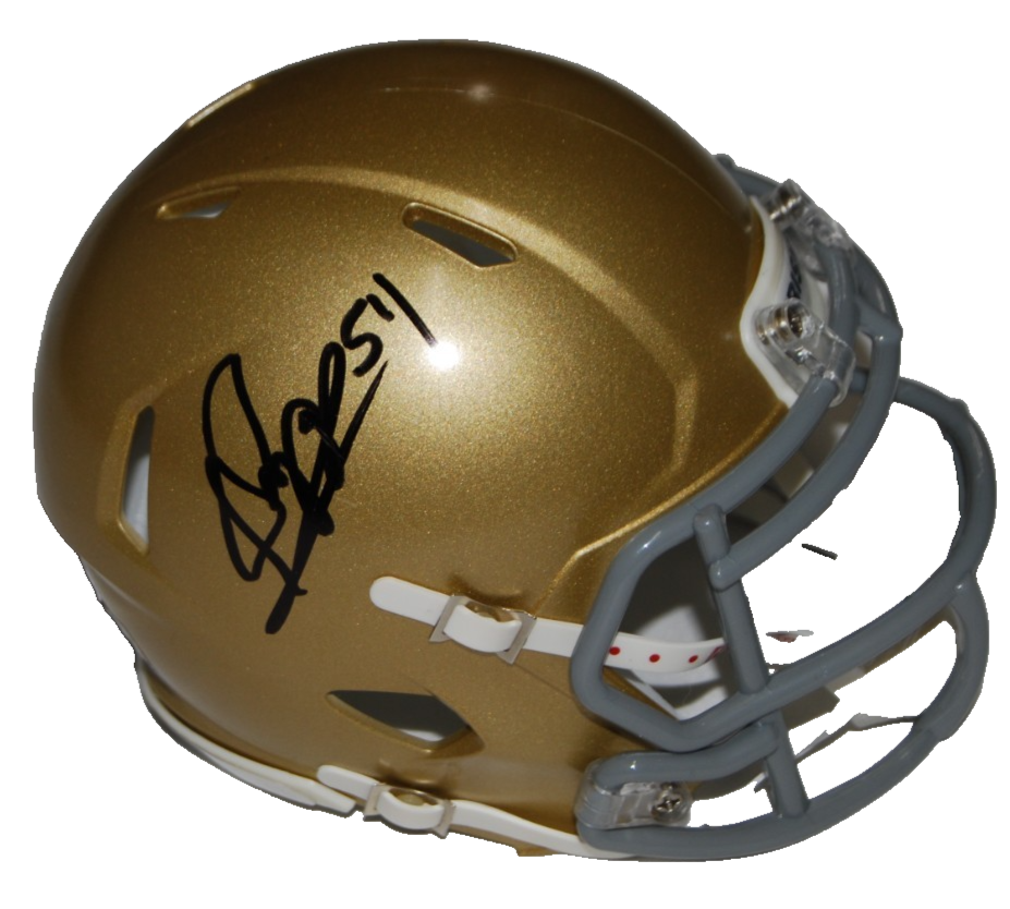 ANTHONIE KNAPP signed (NOTRE DAME FIGHTING IRISH) mini helmet JSA COA CR86350