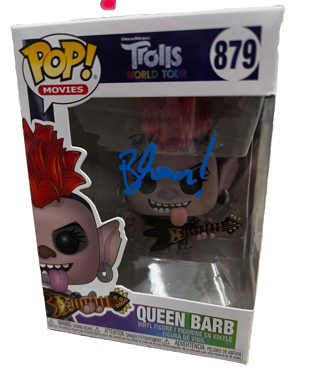 RACHEL BLOOM signed (TROLLS WORLD TOUR) Queen Barb Funko Pop 879 BECKETT BP09615