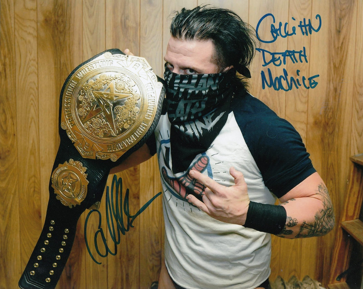 SAMI CALLLIHAN signed (WRESTLING) 8X10 photo *DEATH MACHINE* TNA W/COA