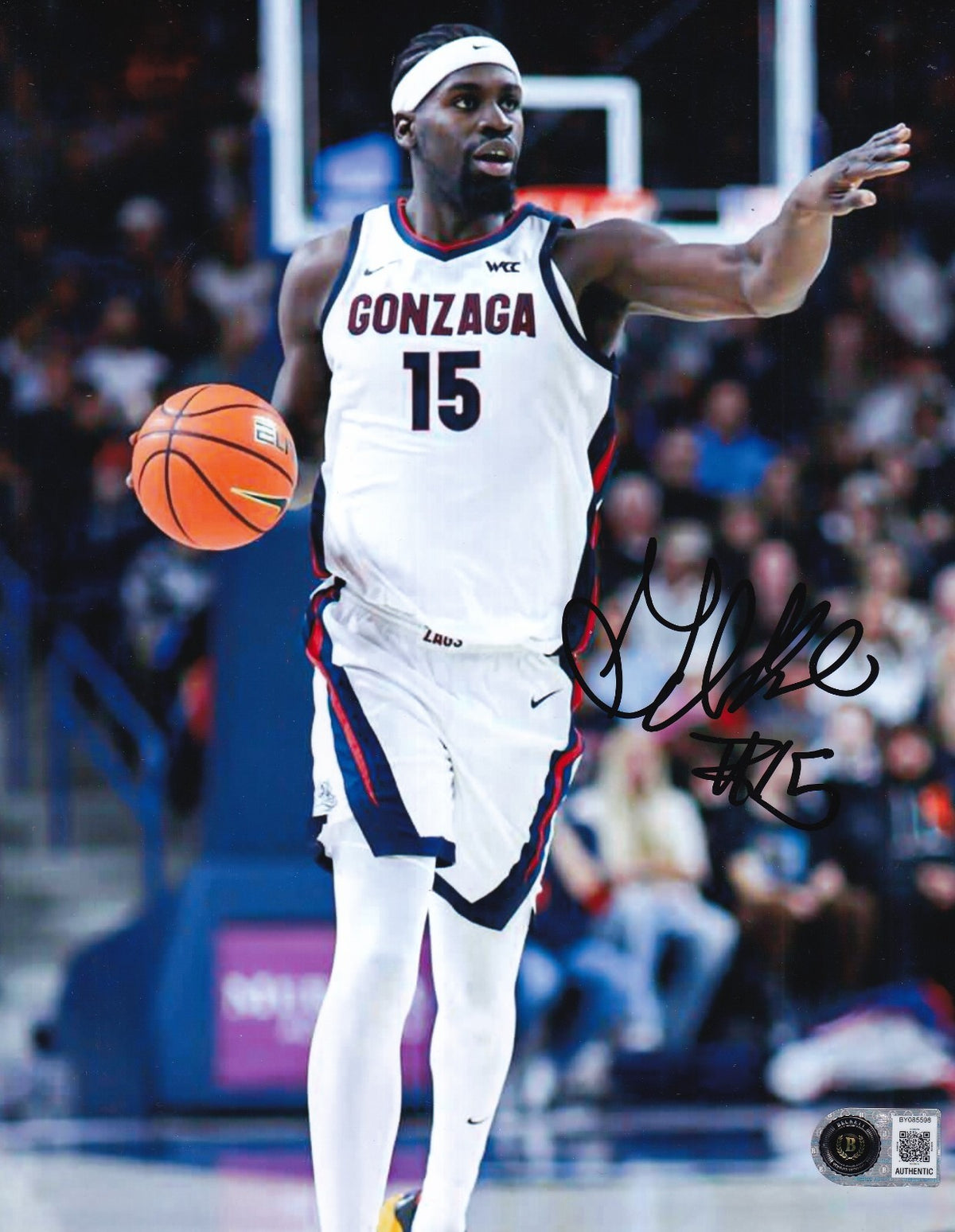 GRAHAM IKE signed (GONZAGA BULLDOGS) basketball 8X10 photo BECKETT BY085598