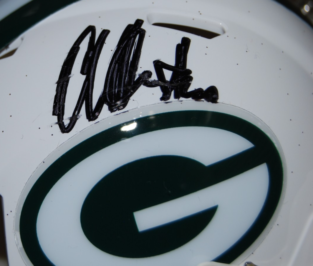 AL HARRIS signed (GREEN BAY PACKERS) white mini football helmet BECKETT BW61146
