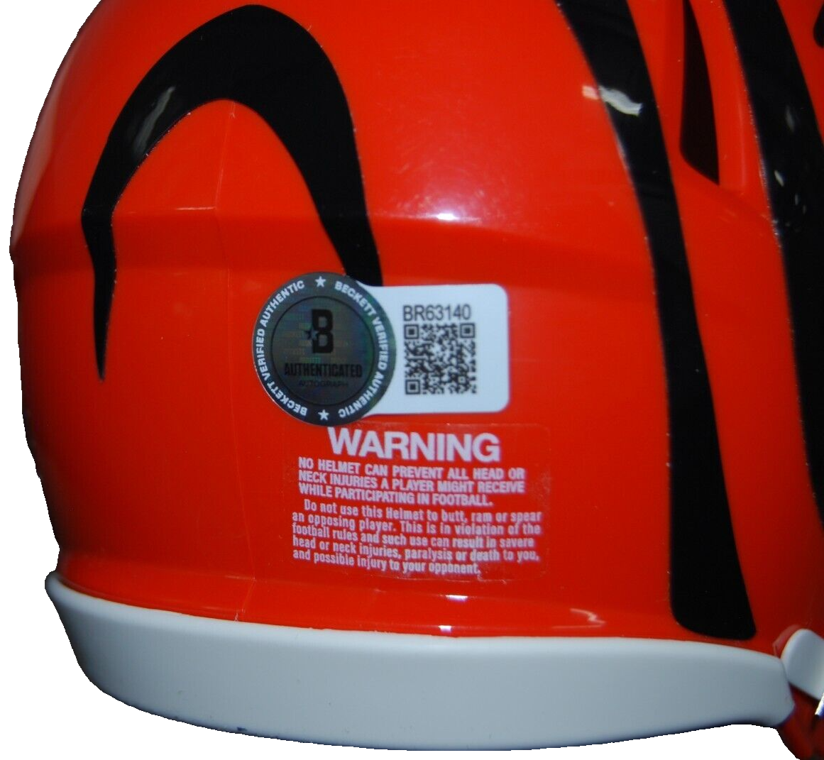 ZAC TAYLOR signed (CINCINNATI BENGALS) mini football helmet BECKETT BAS BR63140