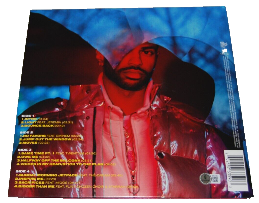 BIG SEAN signed (I DECIDED) Bounce Back Vinyl Record Album LP BECKETT BN71183