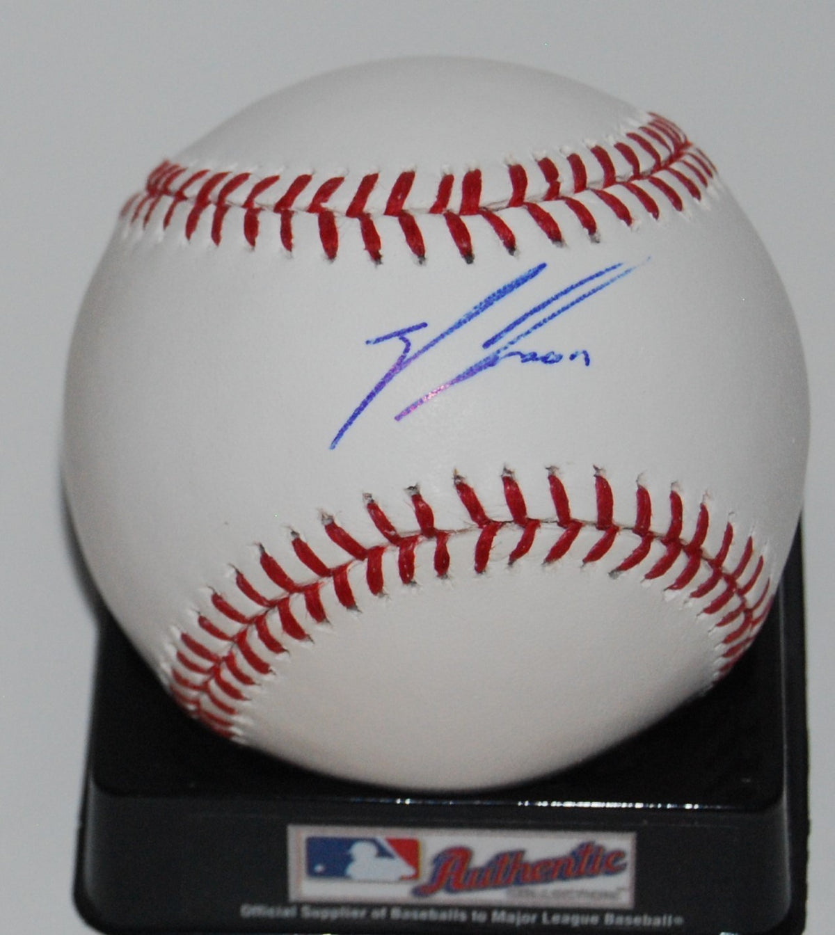 ZACH LEE signed OML baseball *SAN DIEGO PADRES* autographed W/COA (DODGERS)