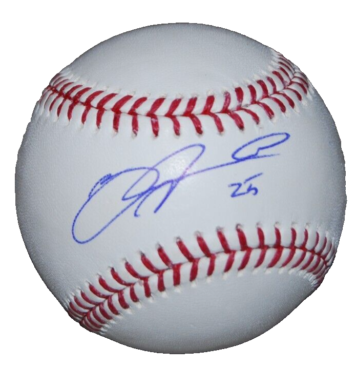 YENCY ALMONTE signed (CHICAGO CUBS) OML Major League baseball PSA/DNA AO25929