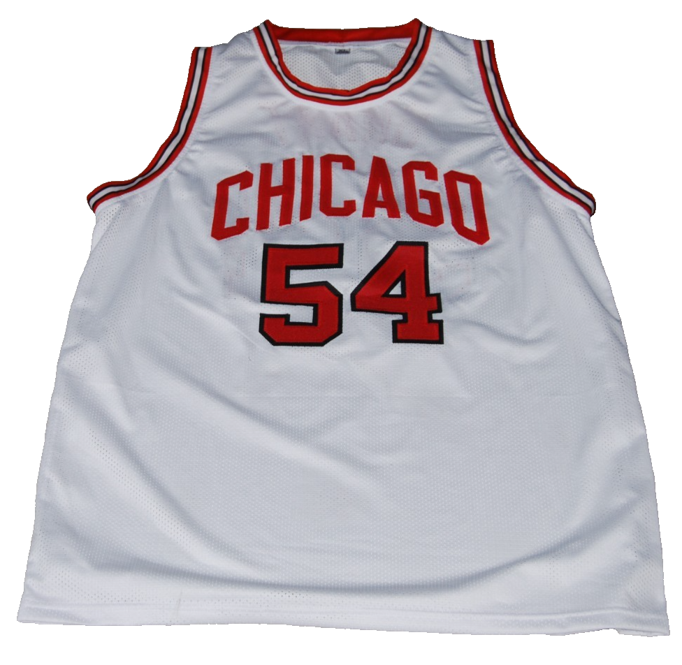 HORACE GRANT signed (CHICAGO BULLS) white XL basketball jersey BECKETT 2W819379