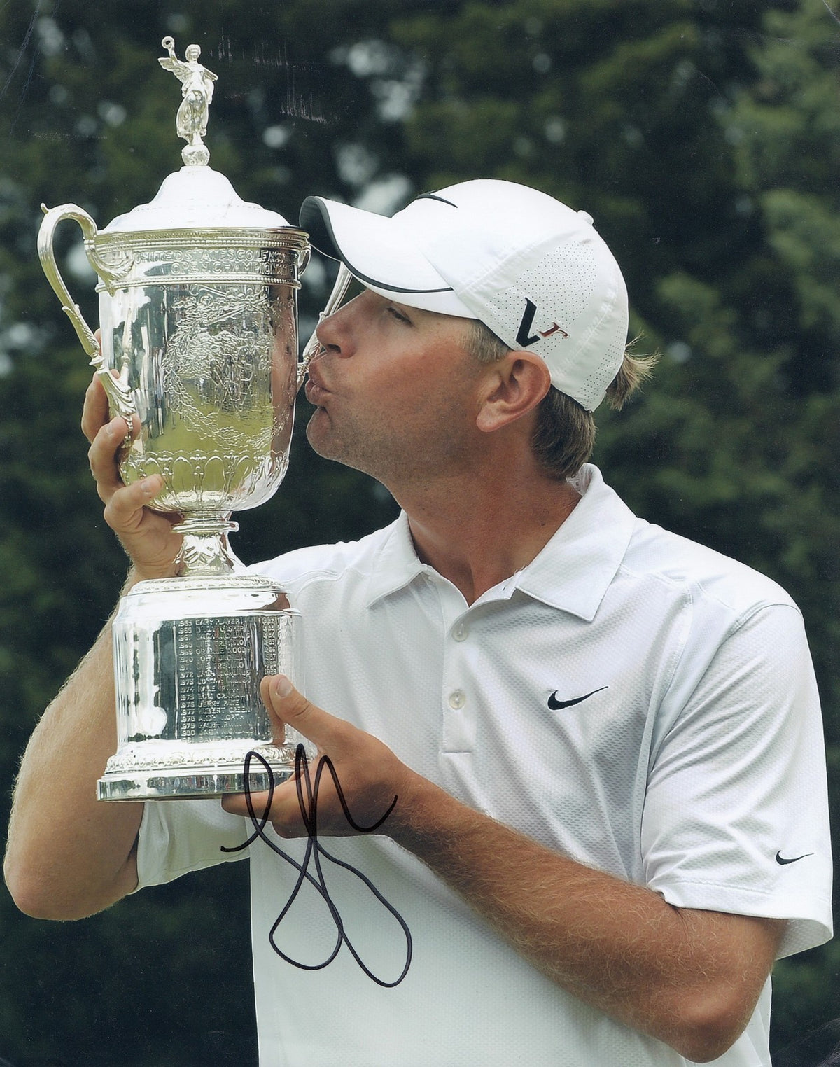 LUCAS GLOVER signed (PGA GOLF) 8X10 photo *2009 U.S OPEN CHAMPION* W/COA #2