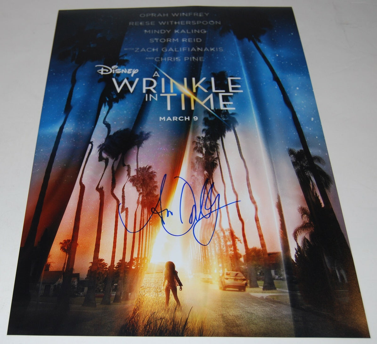 AVA DUVERNAY signed (A WRINKLE IN TIME) 12X18 movie poster photo W/COA