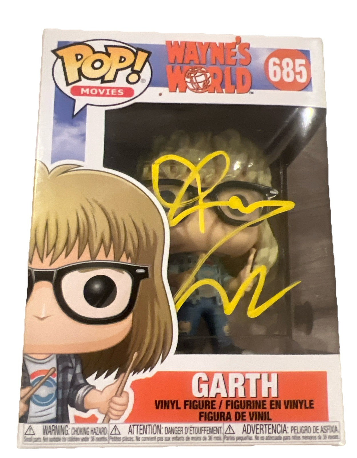 DANA CARVEY  signed (WAYNES WORLD) Garth Funko Pop #685 Beckett BAS BT78156