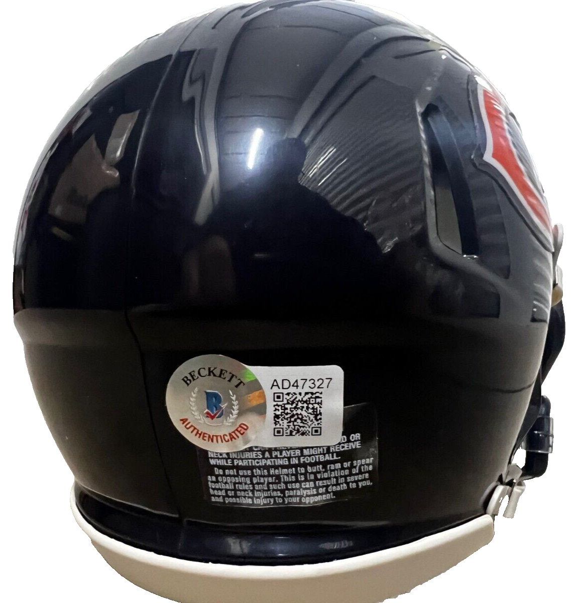 JENNIFER KING signed (CHICAGO BEARS) mini football helmet BECKETT AD47327