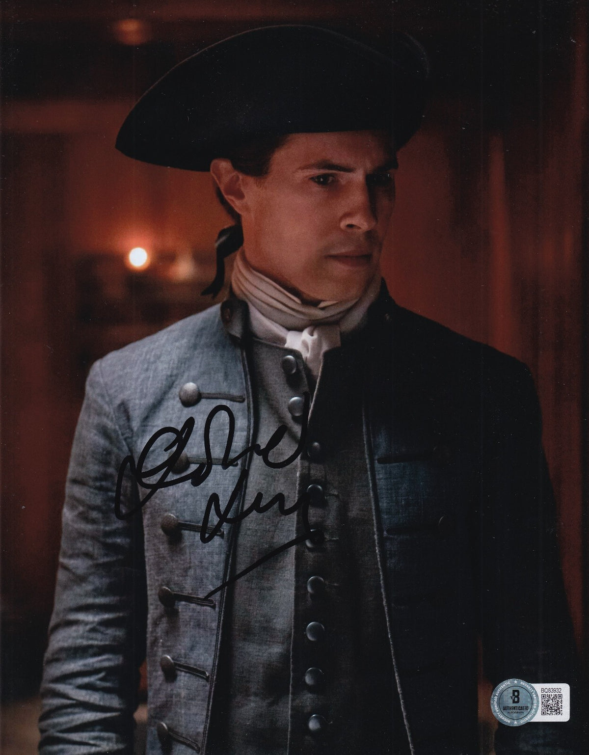 DAVID BERRY signed (OUTLANDER) Lord John Grey 8X10 photo BECKETT BAS BQ83932
