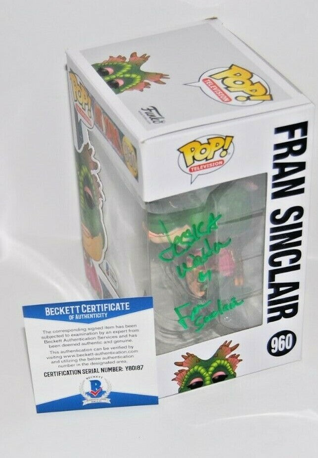 JESSICA WALTER signed (DINOSAURS) Fran Sinclair Funko Pop #960 BECKETT Y80187