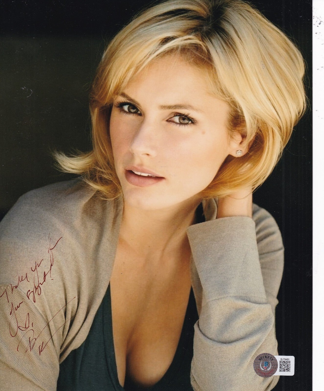 BRIANNA BROWN signed (SPIDER MAN 2) MODEL Actress 8X10 BECKETT BAS BJ79491