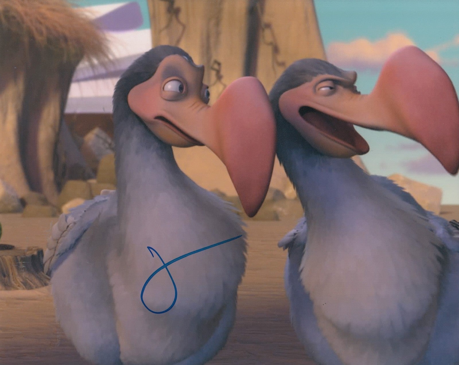 JOSH HAMILTON signed (ICE AGE) Movie 8X10 photo *DODO* Aardvark W/COA