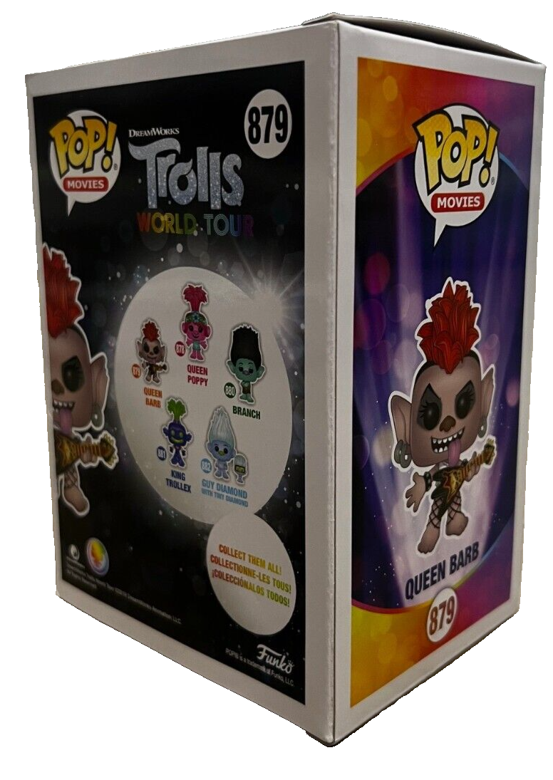 RACHEL BLOOM signed (TROLLS WORLD TOUR) Queen Barb Funko Pop 879 BECKETT BP09615
