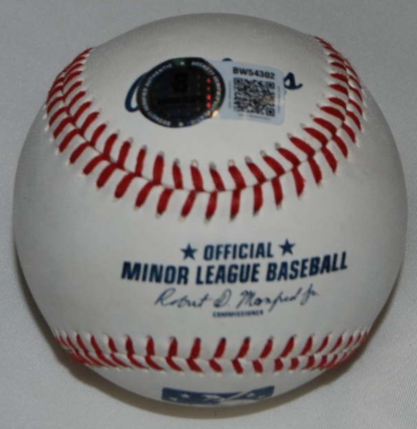 ADDISON RUSSELL signed (CHICAGO CUBS) Minor League baseball BECKETT BW54302