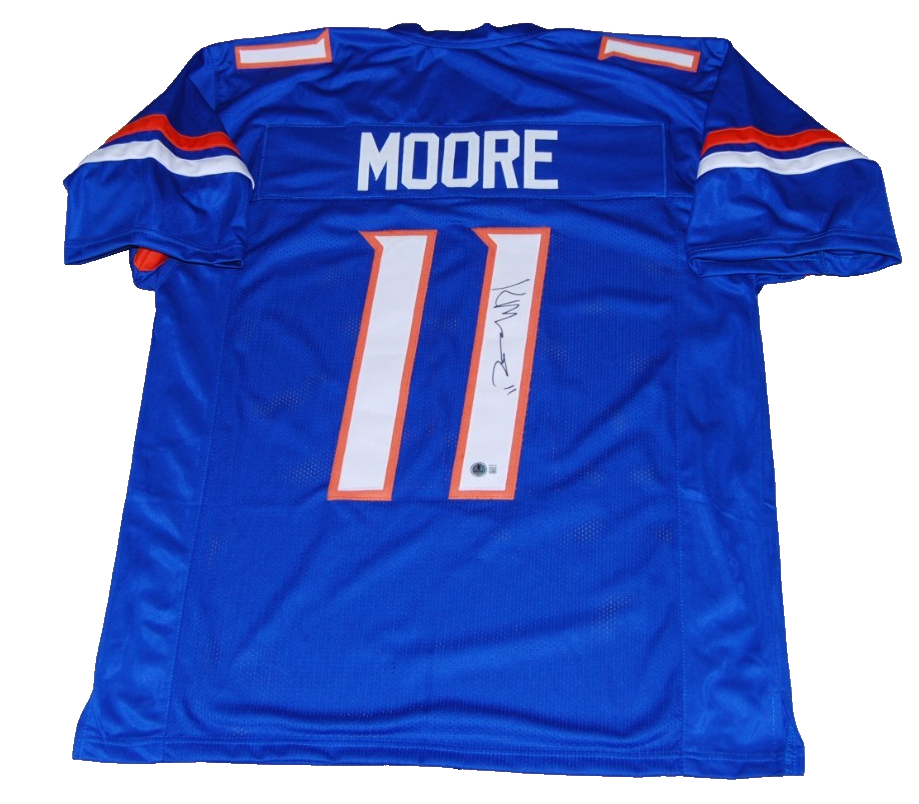 KELLEN MOORE signed (BOISE STATE BRONCOS) football jersey BECKETT BAS BW61052
