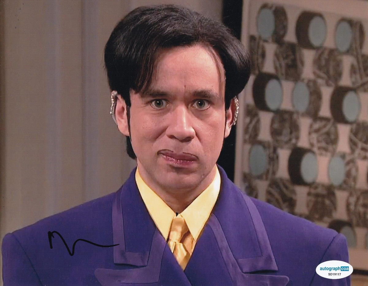 FRED ARMISEN signed (SATURDAY NIGHT LIVE) *Prince* SNL 8X10 photo ACOA SD19117