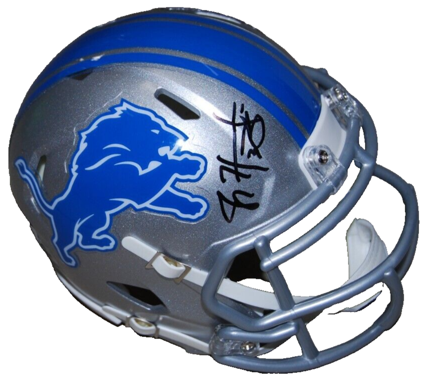JOEY HARRINGTON signed (DETROIT LIONS) mini football helmet BECKETT BR32598