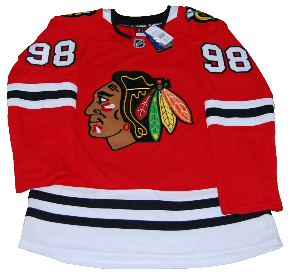 CONNOR BEDARD signed (CHICAGO BLACKHAWKS) Premium hockey jersey BECKETT AE61921