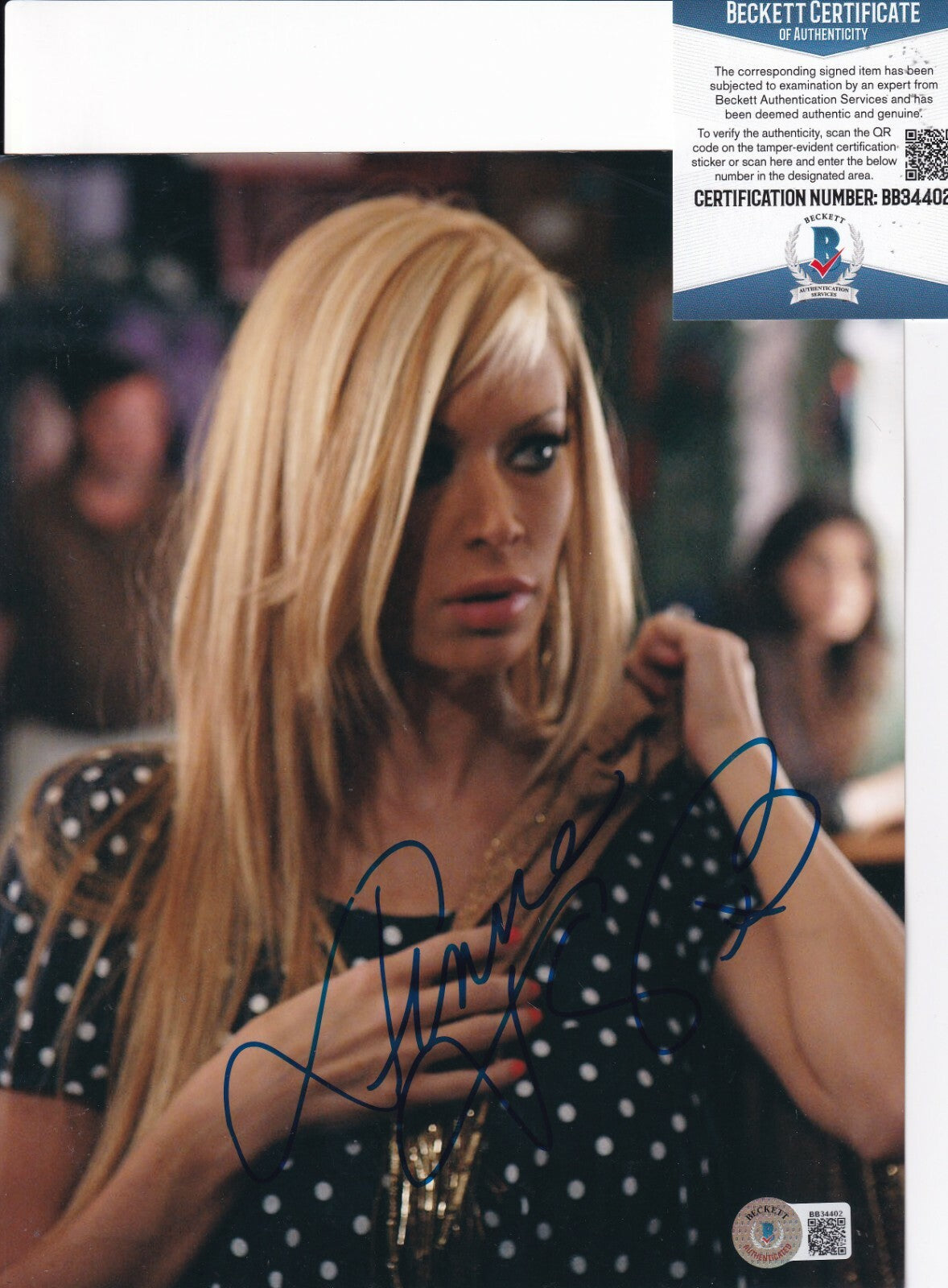 JENNA JAMESON signed (ZOMBIE STRIPPERS) Actress 8X10 photo BECKETT BAS BB34402