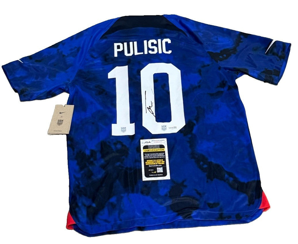 CHRISTIAN PULISIC signed (TEAM USA) Nike Soccer jersey JSA CR86437