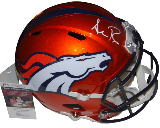 SEAN PAYTON signed (DENVER BRONCOS) FLASH F/S football helmet JSA COA AJ47644