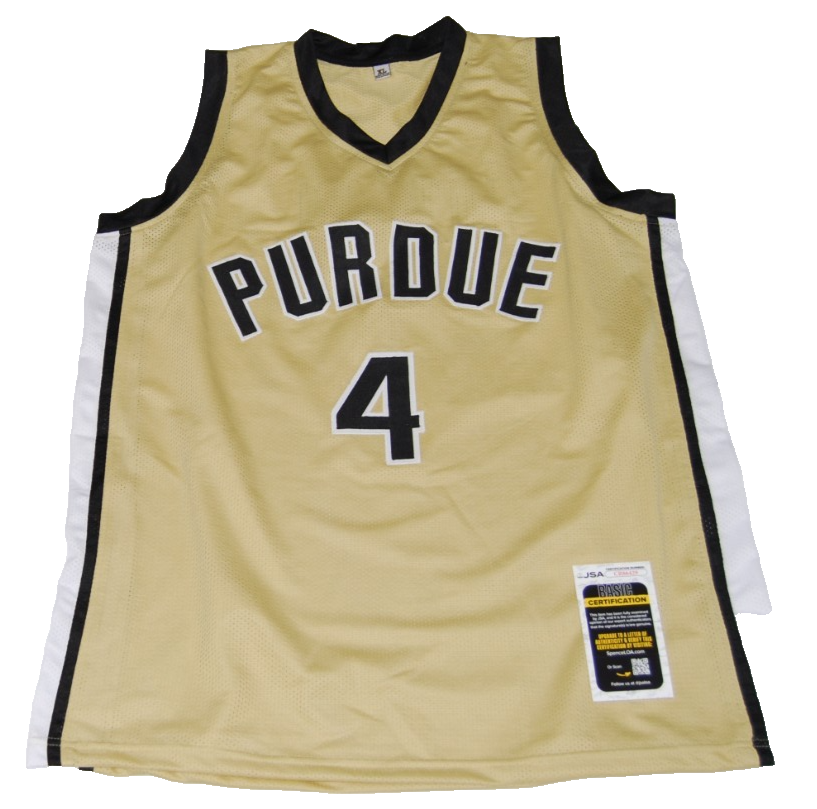 ROBBIE HUMMEL signed (PURDUE BOILERMAKERS) Gold basketball jersey JSA CR86429