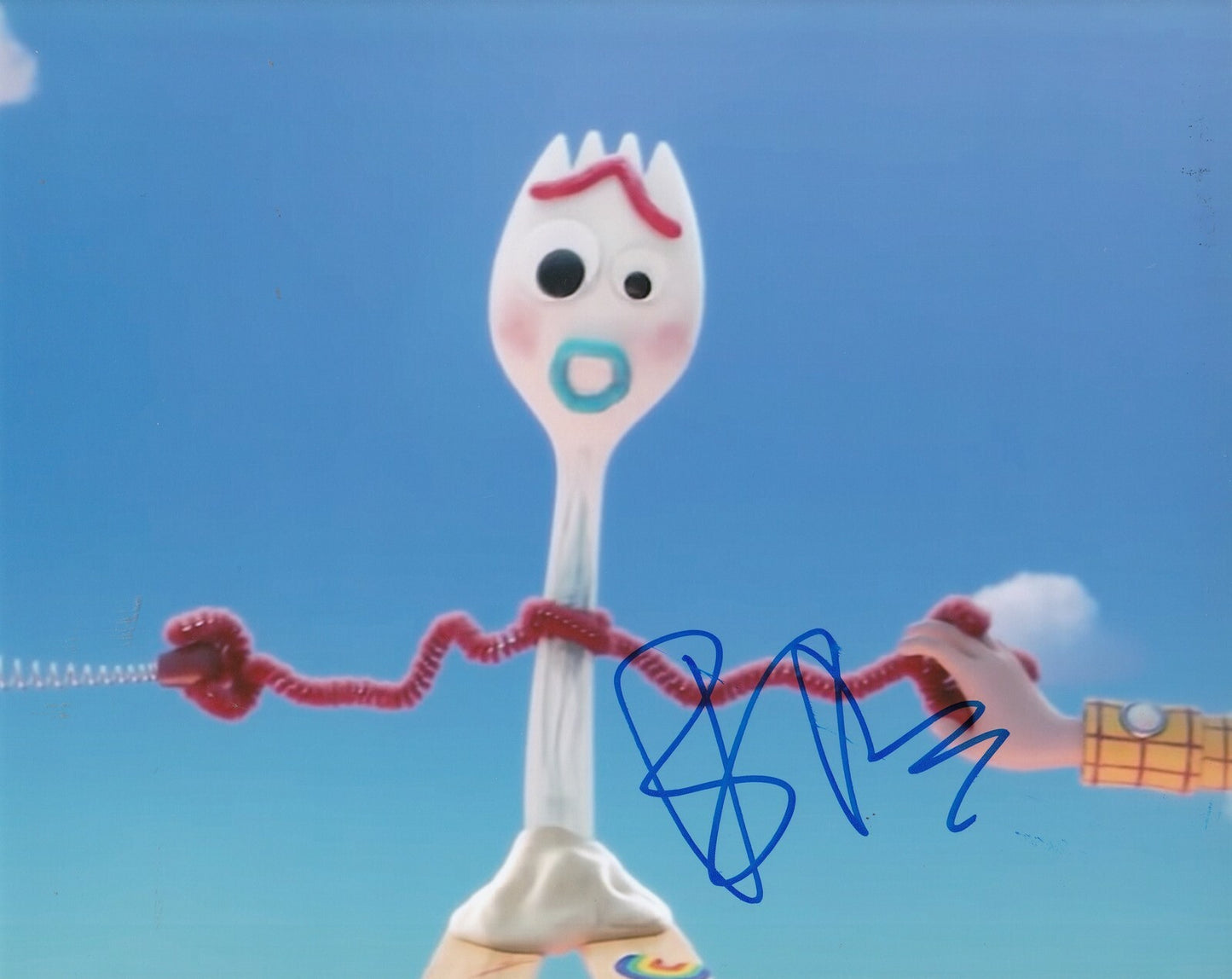 TONY HALE signed (TOY STORY 4) Movie 8X10 photo *FORKY* autographed W/COA