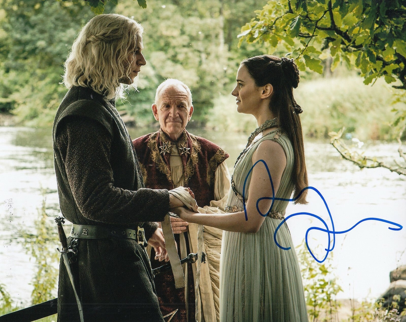 AISLING FRANCIOSI signed (GAME OF THRONES) GOT 8X10 photo *Lyanna Stark* W/COA E
