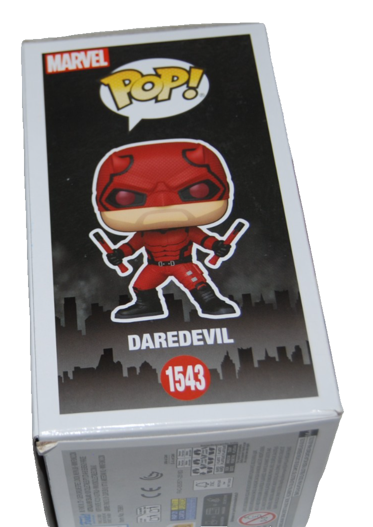 CHARLIE COX signed (DAREDEVIL) Born Again Funko Pop #1543 BECKETT BY085866