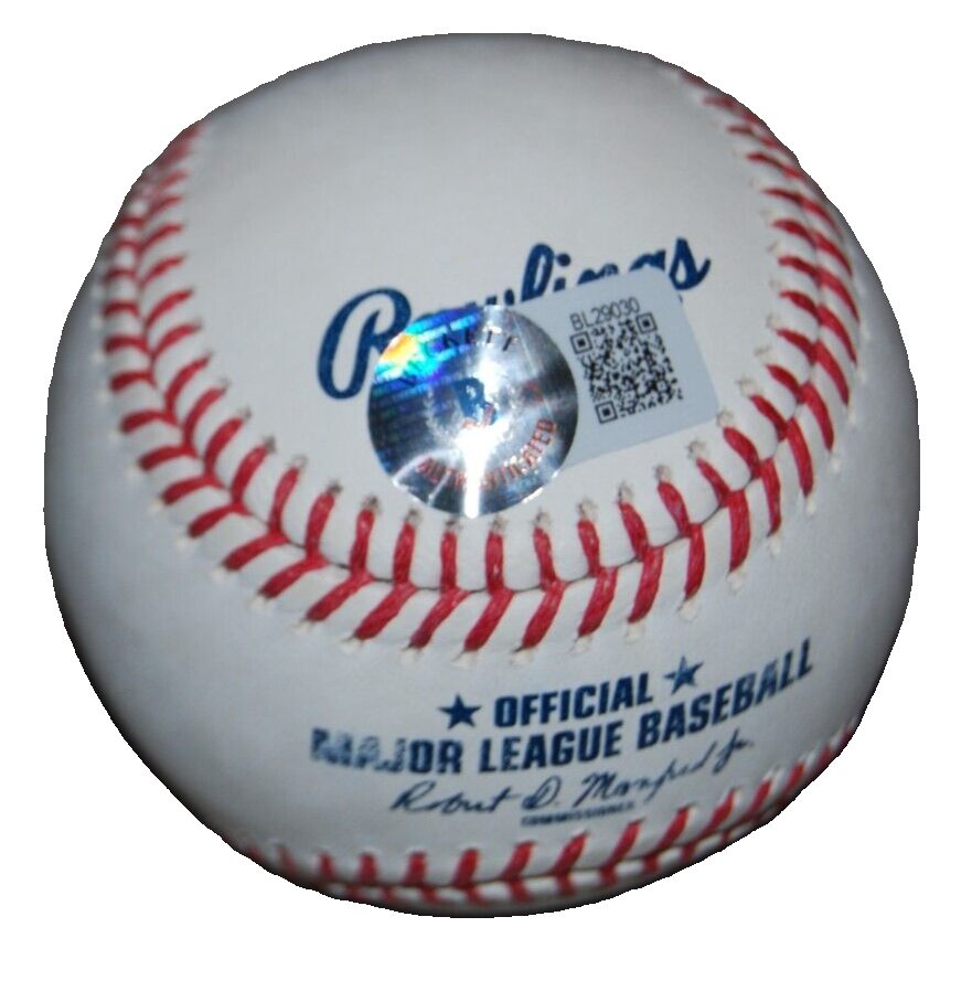 KRIS BRYANT signed (COLORADO ROCKIES) OML baseball Cubs  BECKETT BAS BL29030