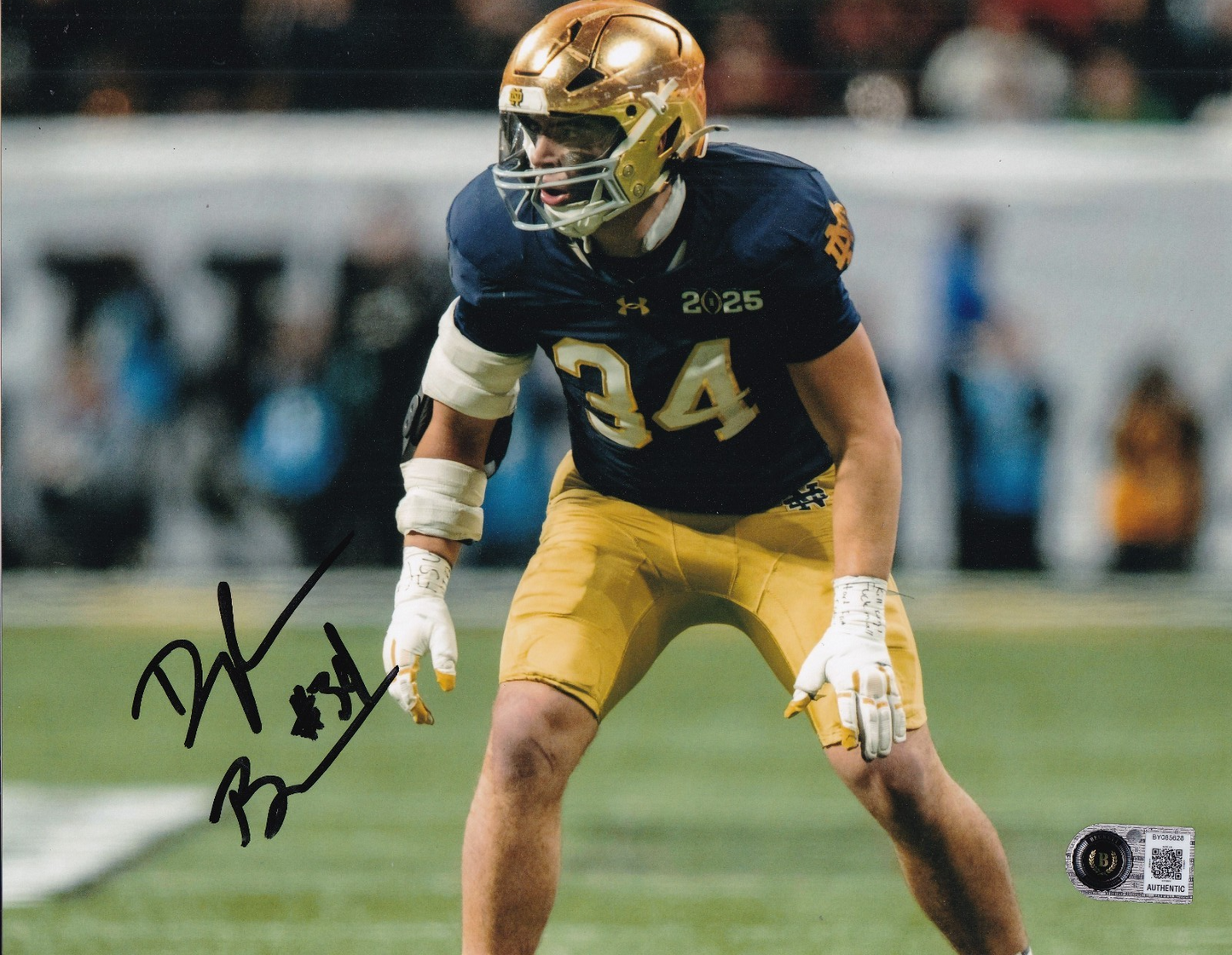 DRAYK BOWEN signed (NOTRE DAME FIGHTING IRISH) 8X10 photo BECKETT BY085628