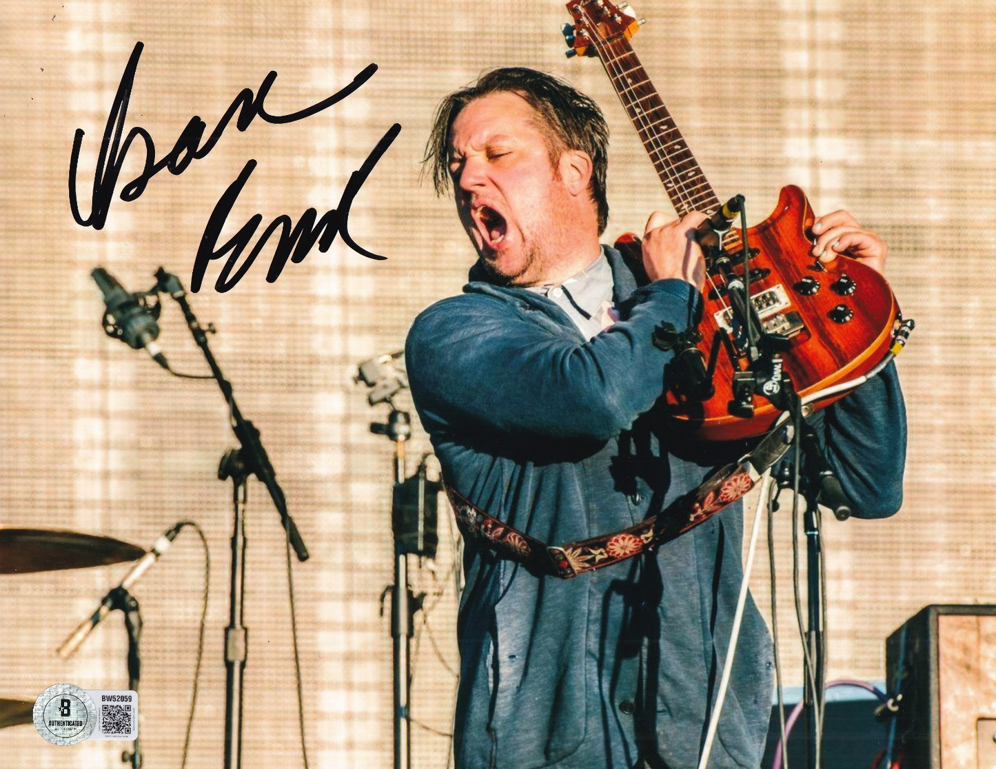 ISAAC BROCK signed (MODEST MOUSE) Lead Singer 8X10 photo BECKETT BAS BW52059