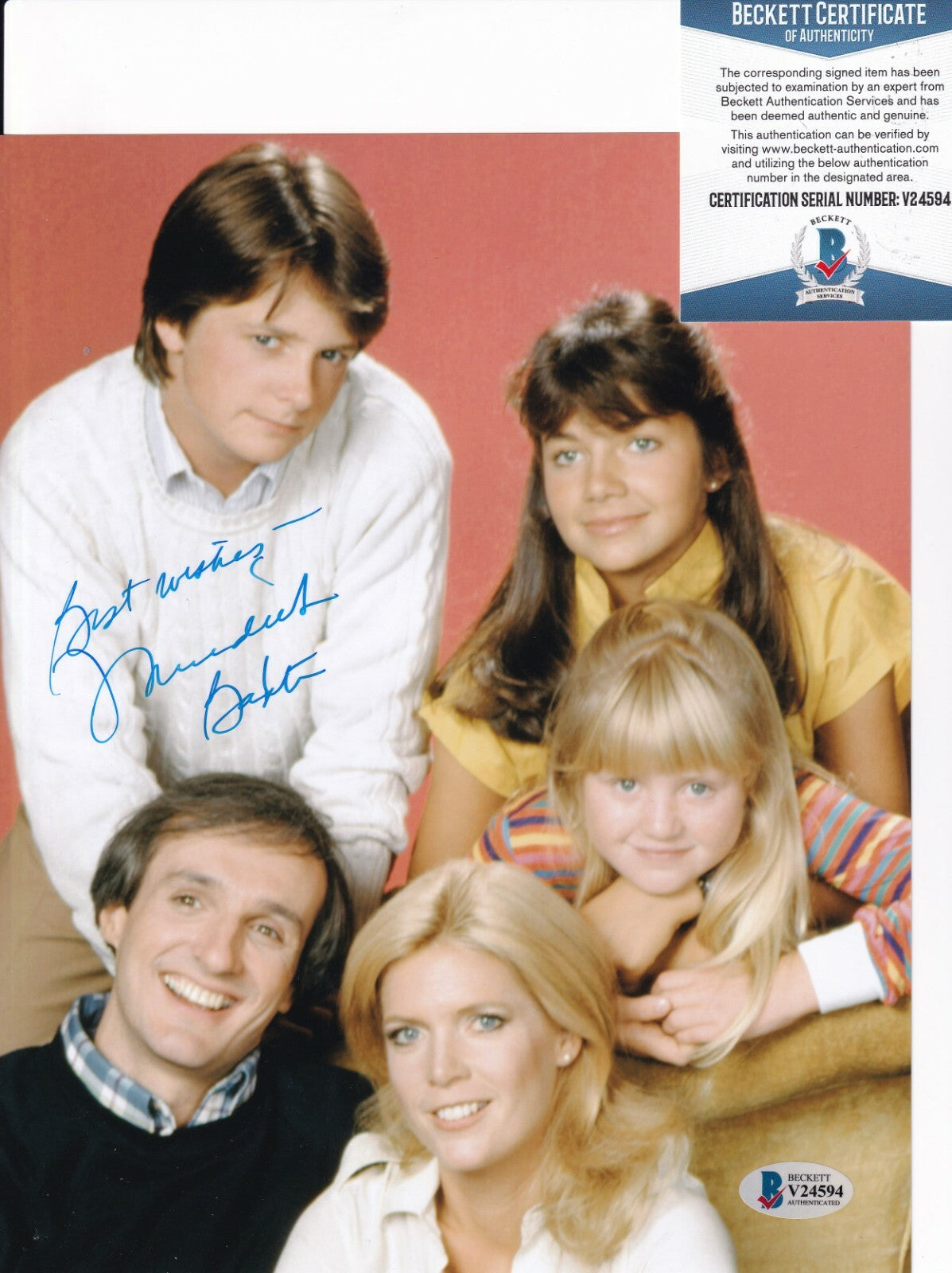 MEREDITH BAXTER signed (FAMILY TIES) Elyse Keaton 8X10 photo BECKETT BAS V24594