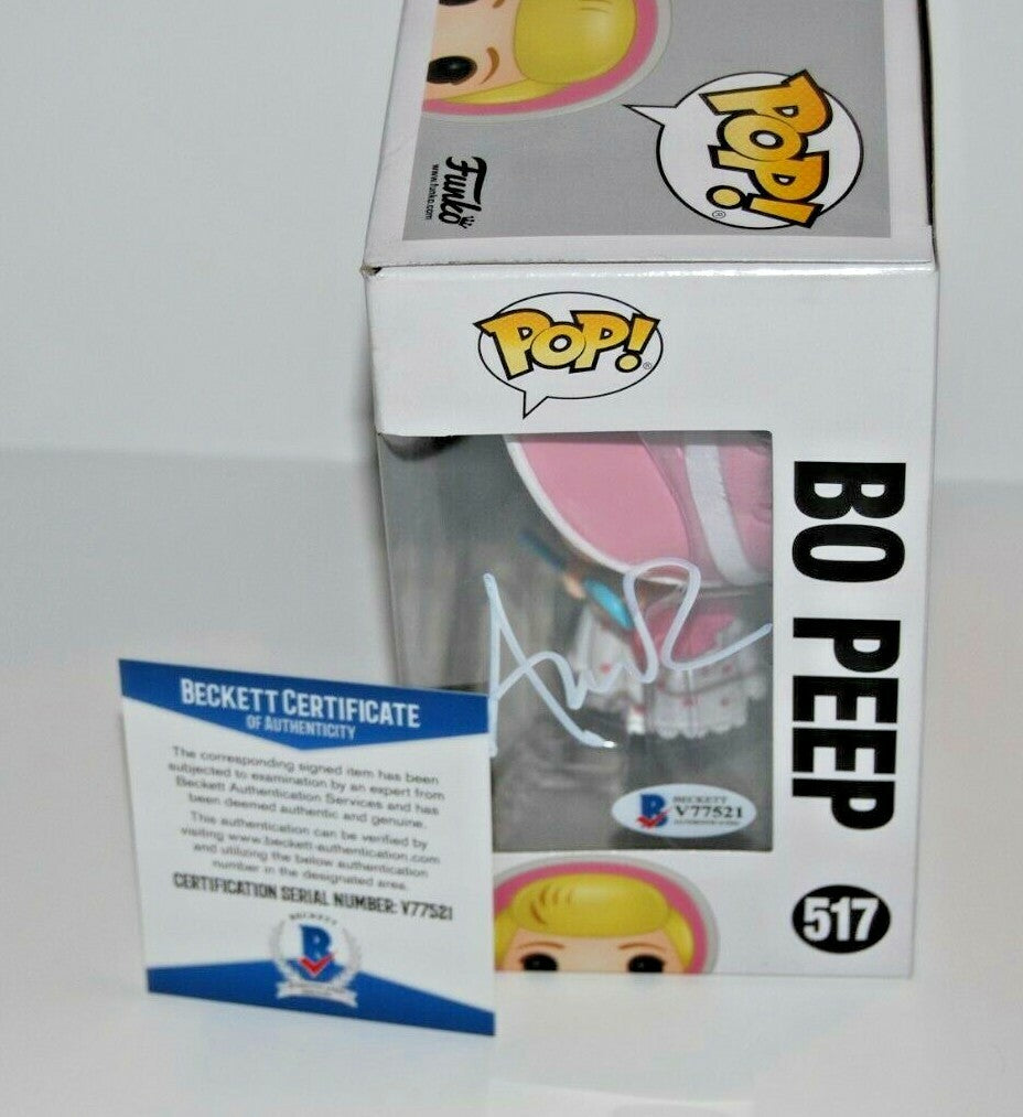 ANNIE POTTS signed (TOY STORY) Disney Bo Peep Funko Pop #517 BECKETT BAS V77521