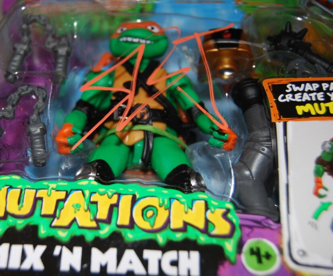 SHAMON BROWN signed TEENAGE MUTANT NINJA TURTLES Michelangelo figure JSA AX28775