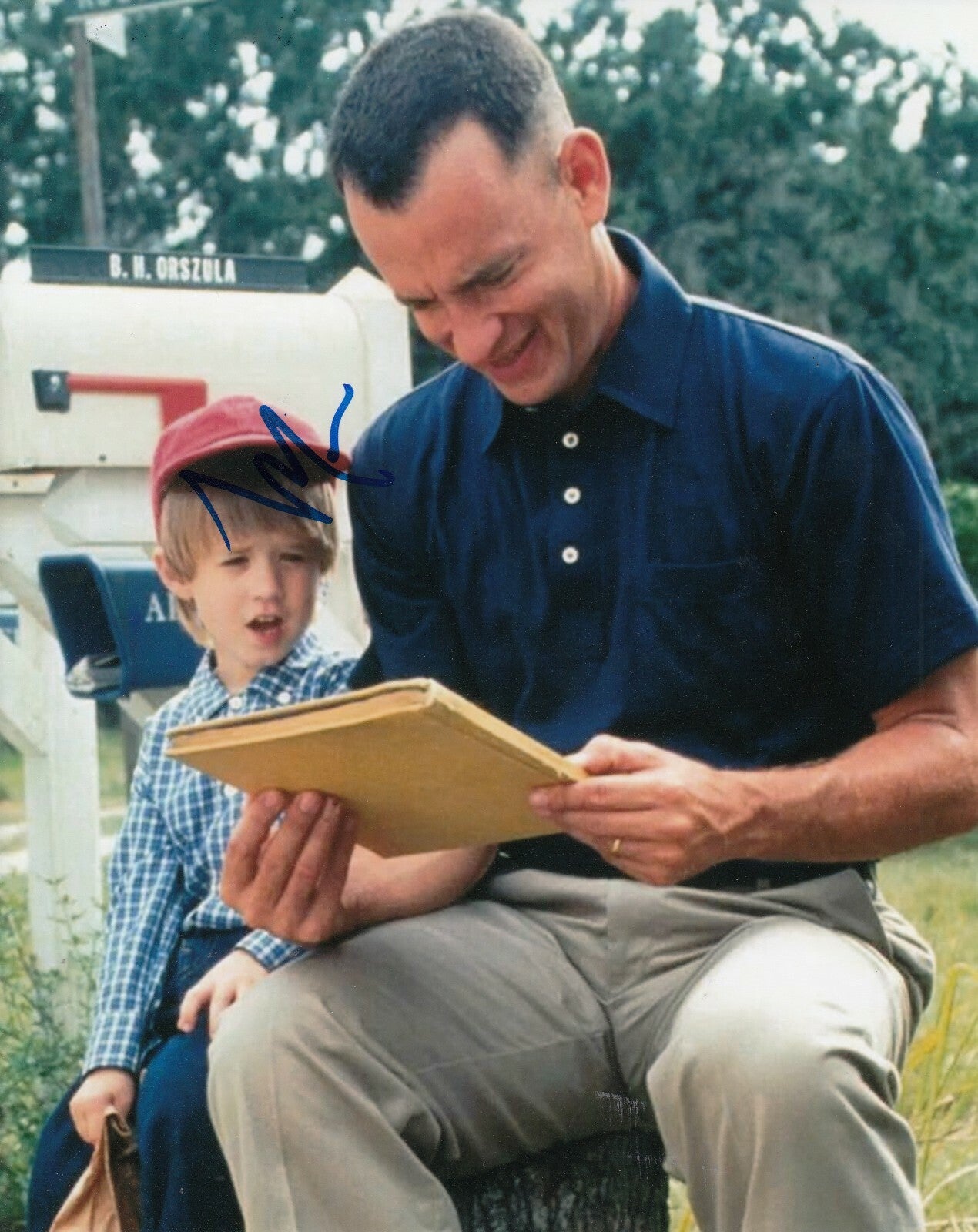 HALEY JOEL OSMENT signed (FORREST GUMP) Movie 8X10 photo Forrest Junior W/COA #1