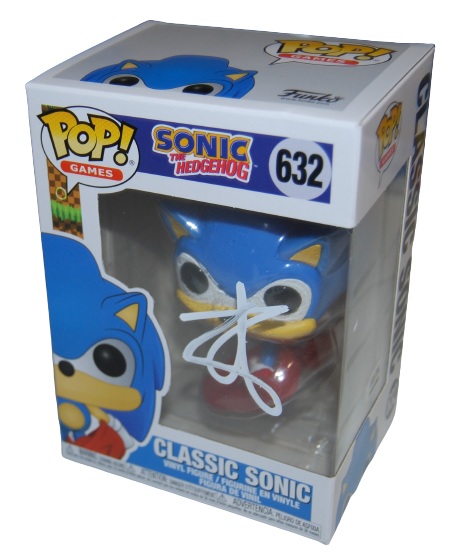 BEN SCHWARTZ signed (SONIC THE HEDGEHOG) Classic #632 Funko Pop PSA/DNA AN61489