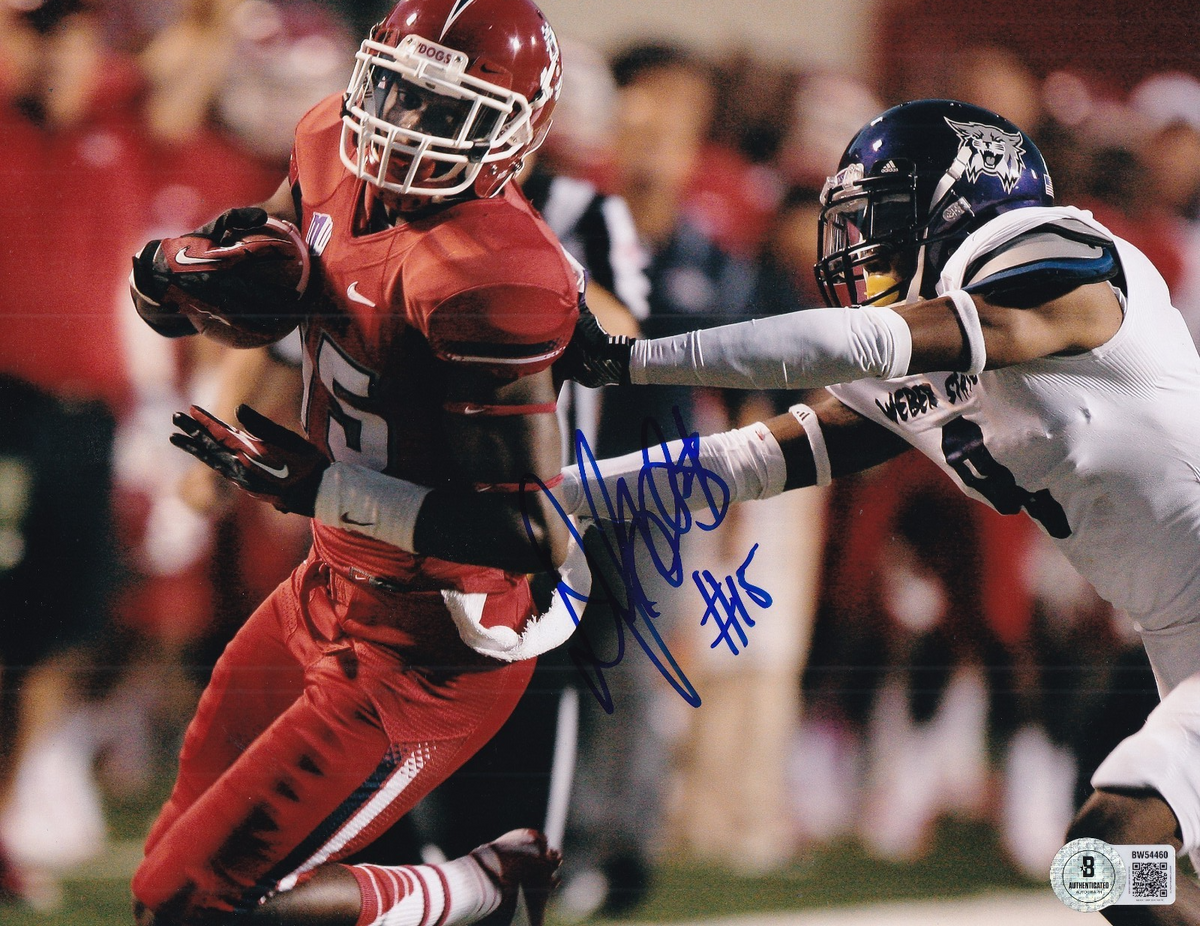 DAVANTE ADAMS signed (FRESNO STATE BULLDOGS) 8X10 photo BECKETT BAS BW54460