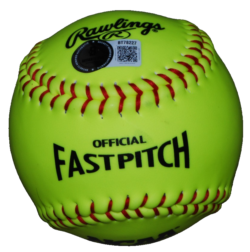 EMMA LEMLEY signed (BLAZE) Virgina Tech USA Softball 12" BECKETT BAS BT78227
