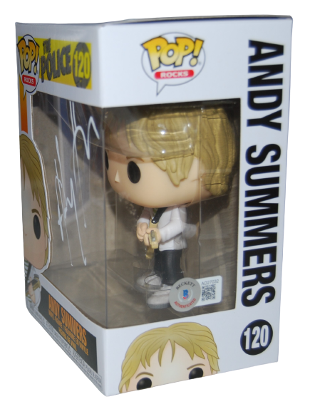 ANDY SUMMERS signed (THE POLICE) autographed #120 Funko Pop BECKETT BAS AD27032