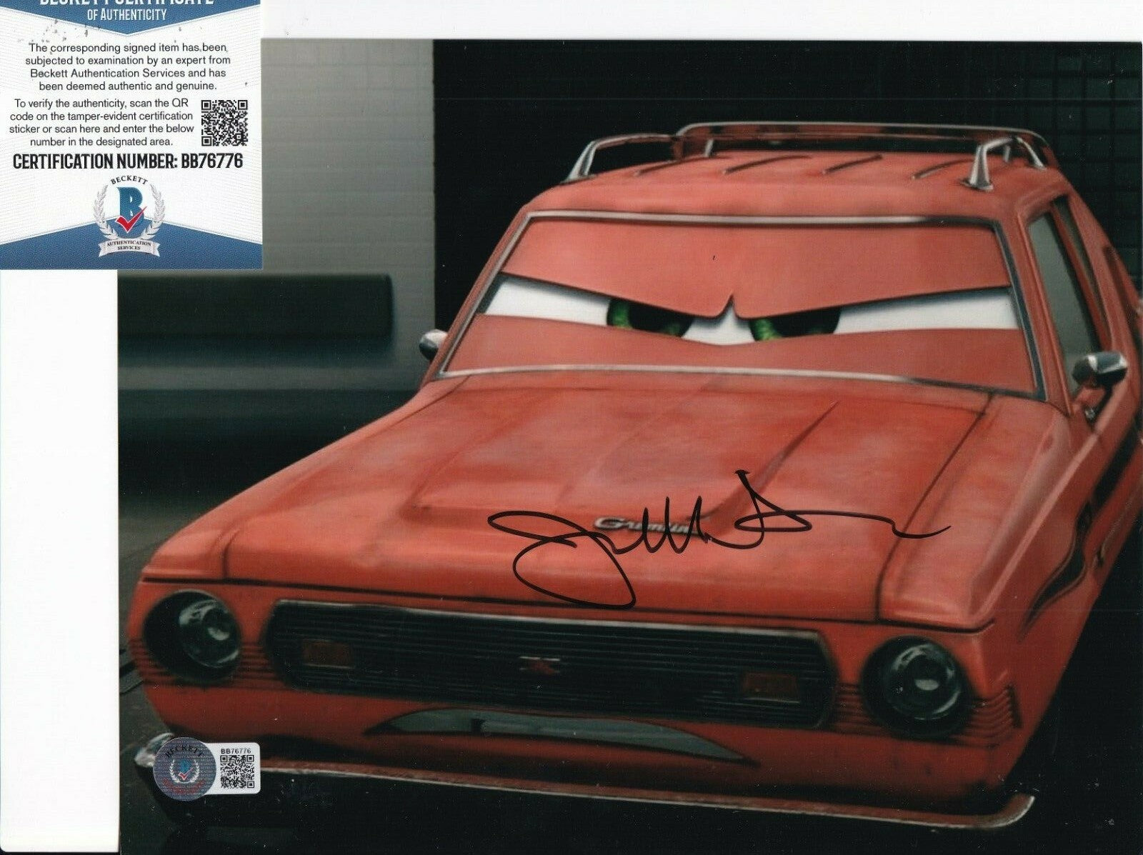 JOE MANTEGNA signed (CARS)  Grem Movie autographed 8X10 BECKETT BAS BD76776